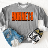 Hornets Unisex Shadow Team Black and White DTF Print