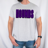 Hounds Unisex Shadow Team Black and White DTF Print