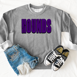 Hounds Unisex Shadow Team Black and White DTF Print