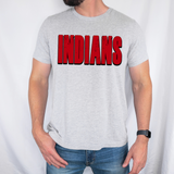 Indians Unisex Shadow Team Black and White DTF Print