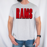Rams Unisex Shadow Team Black and White DTF Print