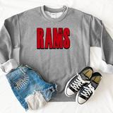 Rams Unisex Shadow Team Black and White DTF Print