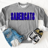 Sabercats Unisex Shadow Team Black and White DTF Print