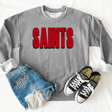 Saints Unisex Shadow Team Black and White DTF Print