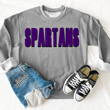 Spartans Unisex Shadow Team Black and White DTF Print