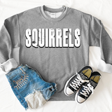 Squirrels Unisex Shadow Team Black and White DTF Print