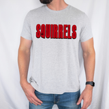 Squirrels Unisex Shadow Team Black and White DTF Print