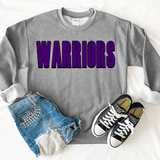 Warriors Unisex Shadow Team Black and White DTF Print