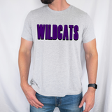 Wildcats Unisex Shadow Team Black and White DTF Print