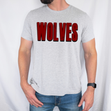 Wolves Unisex Shadow Team Black and White DTF Print