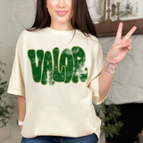 Distressed Wonky Valor DTF Print