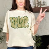 Distressed Wonky Valor DTF Print