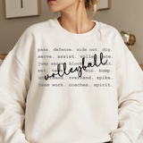 Volleyball Tyopgraphy DTF Print