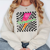 Volunteers Checker Bolt Distressed DTF Print