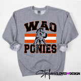 Classic Hometown WAO Ponies DTF Print