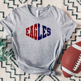 Eagles Warped Two Color Game Day DTF Print