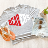 Beavers Warped Two Color Game Day DTF Print
