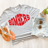 Bombers Warped Two Color Game Day DTF Print