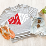 Bombers Warped Two Color Game Day DTF Print