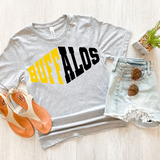 Buffalos Warped Two Color Game Day DTF Print