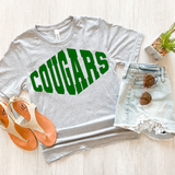 Cougars Warped Two Color Game Day DTF Print