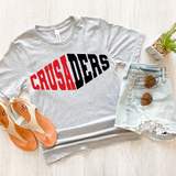 Crusaders Warped Two Color Game Day DTF Print