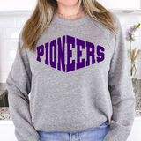 Poineers Warped Two Color Game Day DTF Print
