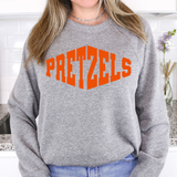 Pretzels Warped Two Color Game Day DTF Print