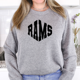 Rams Warped Two Color Game Day DTF Print