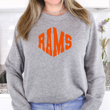 Rams Warped Two Color Game Day DTF Print