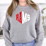 Rams Warped Two Color Game Day DTF Print