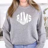 Rams Warped Two Color Game Day DTF Print