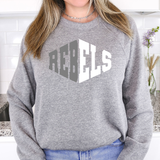 Rebels Warped Two Color Game Day DTF Print