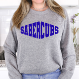 Sabercubs Warped Two Color Game Day DTF Print