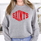 Saints Warped Two Color Game Day DTF Print
