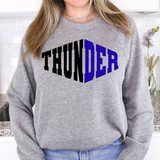 Thunder Warped Two Color Game Day DTF Print