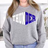 Thunder Warped Two Color Game Day DTF Print