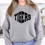 Tigers Warped Two Color Game Day DTF Print