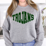 Trojans Warped Two Color Game Day DTF Print