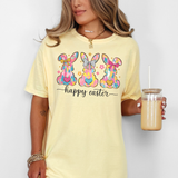 Watercolor Bunny Trio DTF Print