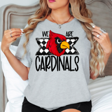 We Are Cardinals Checker DTF Print