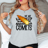 We Are Comets Checker DTF Print
