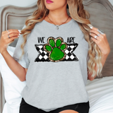 We Are Green PAW Checker DTF Print