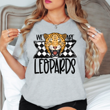 We Are Leopards Checker DTF Print