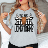 We Are Longhorns Checker DTF Print