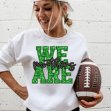 We Are Panthers Glitter Effect DTF Print