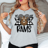 We Are Rams Checker DTF Print