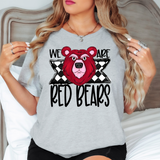 We Are Redbears Checker DTF Print