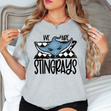We Are Stingrays Checker DTF Print
