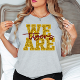 We Are Tigers Glitter Effect DTF Print